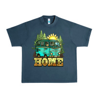 Midnight Navy camping caravan home Urban Heavy Tee - NancyCooperArtShop