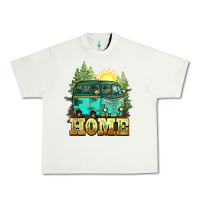 Pistachio camping caravan home Urban Heavy Tee - NancyCooperArtShop