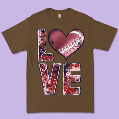 Football Love Premium Tee Designed By Jahusdesignshop