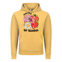 Vintage Mustard happy 100 days of school Vintage Hoodie - MaliasSmallBusiness