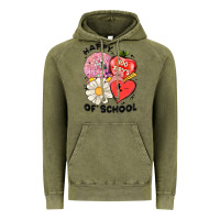 Vintage Olive happy 100 days of school Vintage Hoodie - MaliasSmallBusiness