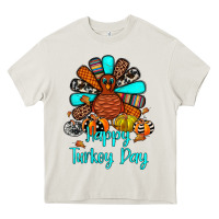 Cream happy turkey day Heavy Core Tee - JahusDesignShop