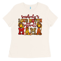Bone somebody's loud mouth softball mama Ladies Tee - Jasminsmagicworld