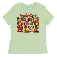 Matcha somebody's loud mouth softball mama Ladies Tee - Jasminsmagicworld