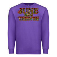 Purple Juneteenth 1865 Premium Sweatshirt - HowdyJamesFarm