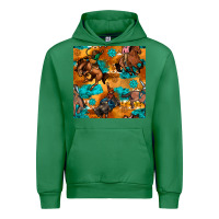 Emerald cowboy rodeo seamless pattern Urban Hoodie - BundleAndBundleShop