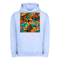 Pigment Grape Ice cowboy rodeo seamless pattern Urban Hoodie - BundleAndBundleShop