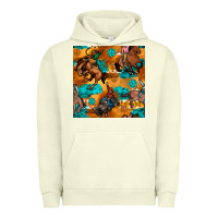 Pigment Pistachio cowboy rodeo seamless pattern Urban Hoodie - BundleAndBundleShop