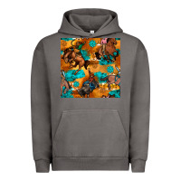 Pigment Tornado cowboy rodeo seamless pattern Urban Hoodie - BundleAndBundleShop