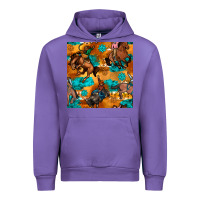 Tulip cowboy rodeo seamless pattern Urban Hoodie - BundleAndBundleShop
