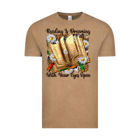 Vintage Coffee reading is dreaming with your eyes open Vintage Tee - NancyCooperArtShop