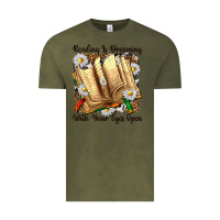 Vintage Olive reading is dreaming with your eyes open Vintage Tee - NancyCooperArtShop