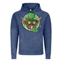 Vintage Denim st. patrick's day heifer Vintage Hoodie - MaliasSmallBusiness