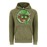 Vintage Olive st. patrick's day heifer Vintage Hoodie - MaliasSmallBusiness