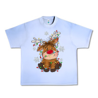 Grape Ice Christmas reindeer Urban Heavy Tee - MaliasSmallBusiness