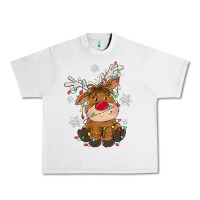 Lunar Rock Christmas reindeer Urban Heavy Tee - MaliasSmallBusiness