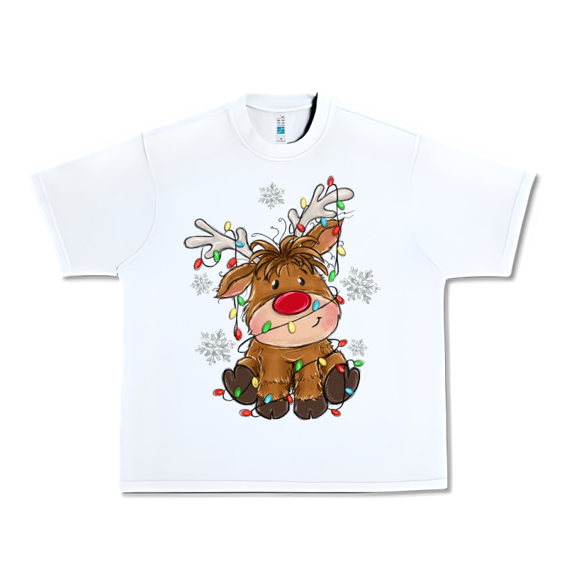 Christmas Reindeer Urban Heavy Tee by MaliasSmallBusiness | Teevron