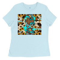 Baby Blue faith Ladies Tee - JahusDesignShop