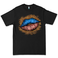 Black western 4 of july lips Premium Tee - BundleAndBundleShop