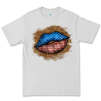 Dove Grey western 4 of july lips Premium Tee - BundleAndBundleShop