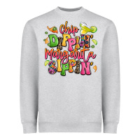 Heather Grey chip dippin' margarita sippin' Heavyweight Sweatshirt - LillyAllenDesigns