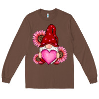 Chestnut valentines day with sunflowers gnomes Long Sleeve Tee - RanaPortraitStore