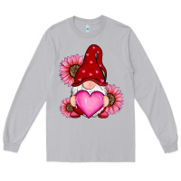Moon Dust valentines day with sunflowers gnomes Long Sleeve Tee - RanaPortraitStore