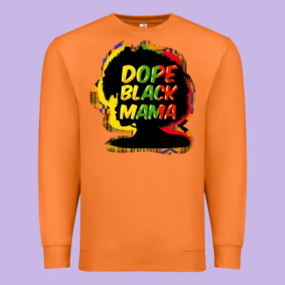 Dope Black Mama Premium Sweatshirt Designed By Howdyjamesfarm