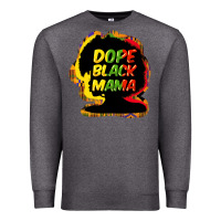 Charcoal Heather Dope black mama Premium Sweatshirt - HowdyJamesFarm