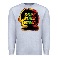 Heather Grey Dope black mama Premium Sweatshirt - HowdyJamesFarm