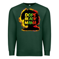 Sports Green Dope black mama Premium Sweatshirt - HowdyJamesFarm