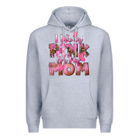 Heather Grey i wear pink for my mom Premium Hoodie - CowGirlArtShop