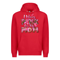 Red i wear pink for my mom Premium Hoodie - CowGirlArtShop