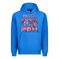 True Royal i wear pink for my mom Premium Hoodie - CowGirlArtShop