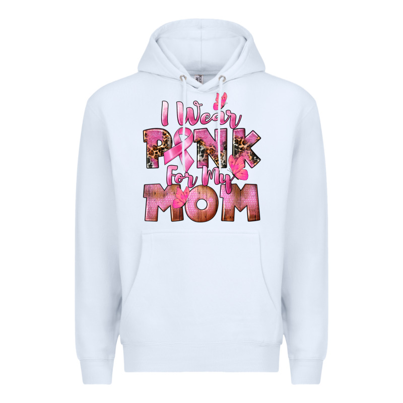 I Wear Pink For My Mom Premium Hoodie by CowGirlArtShop | Teevron