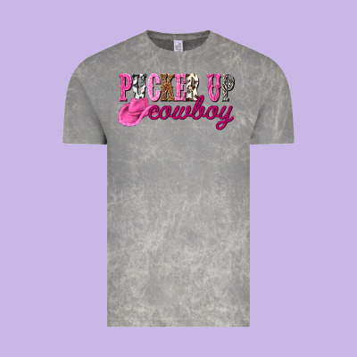 Pucker Up Cowboy Vintage Tee Designed By Nancycooperartshop