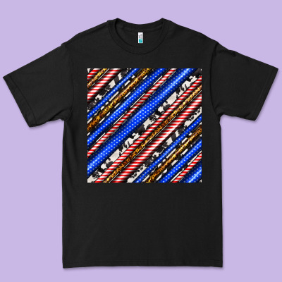 Western America Seamless Pattern Premium Tee Designed By Bundleandbundleshop