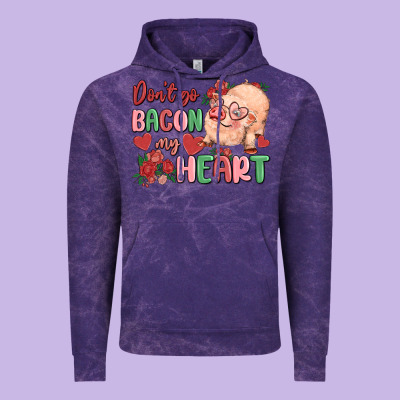 Don't Go Bacon My Heart Vintage Hoodie Designed By Maliassmallbusiness