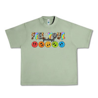 Oil Green feel your feelings Urban Heavy Tee - NancyCooperArtShop