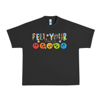 Pigment Black feel your feelings Urban Heavy Tee - NancyCooperArtShop