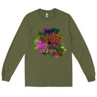 Army Green halloween spider web for patches Long Sleeve Tee - BundleAndBundleShop