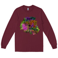 Burgundy halloween spider web for patches Long Sleeve Tee - BundleAndBundleShop