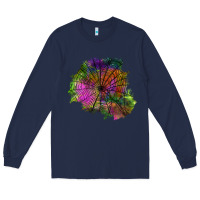 Navy halloween spider web for patches Long Sleeve Tee - BundleAndBundleShop