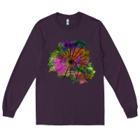 Plum halloween spider web for patches Long Sleeve Tee - BundleAndBundleShop