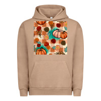 Pigment Burro floral pumpkins seamless pattern Urban Hoodie - BundleAndBundleShop