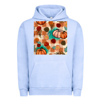 Pigment Grape Ice floral pumpkins seamless pattern Urban Hoodie - BundleAndBundleShop