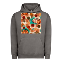 Pigment Tornado floral pumpkins seamless pattern Urban Hoodie - BundleAndBundleShop