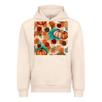 Sandshell floral pumpkins seamless pattern Urban Hoodie - BundleAndBundleShop