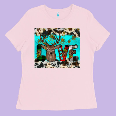 Christmas Love Ladies Tee Designed By Jahusdesignshop