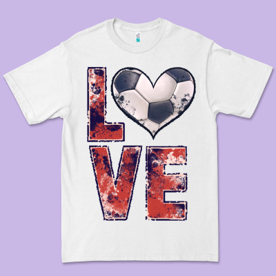 Soccer Love Premium Tee Designed By Jahusdesignshop